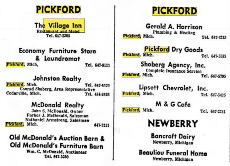 Village Inn Motel & Restaurant - June 1973 Ad (newer photo)